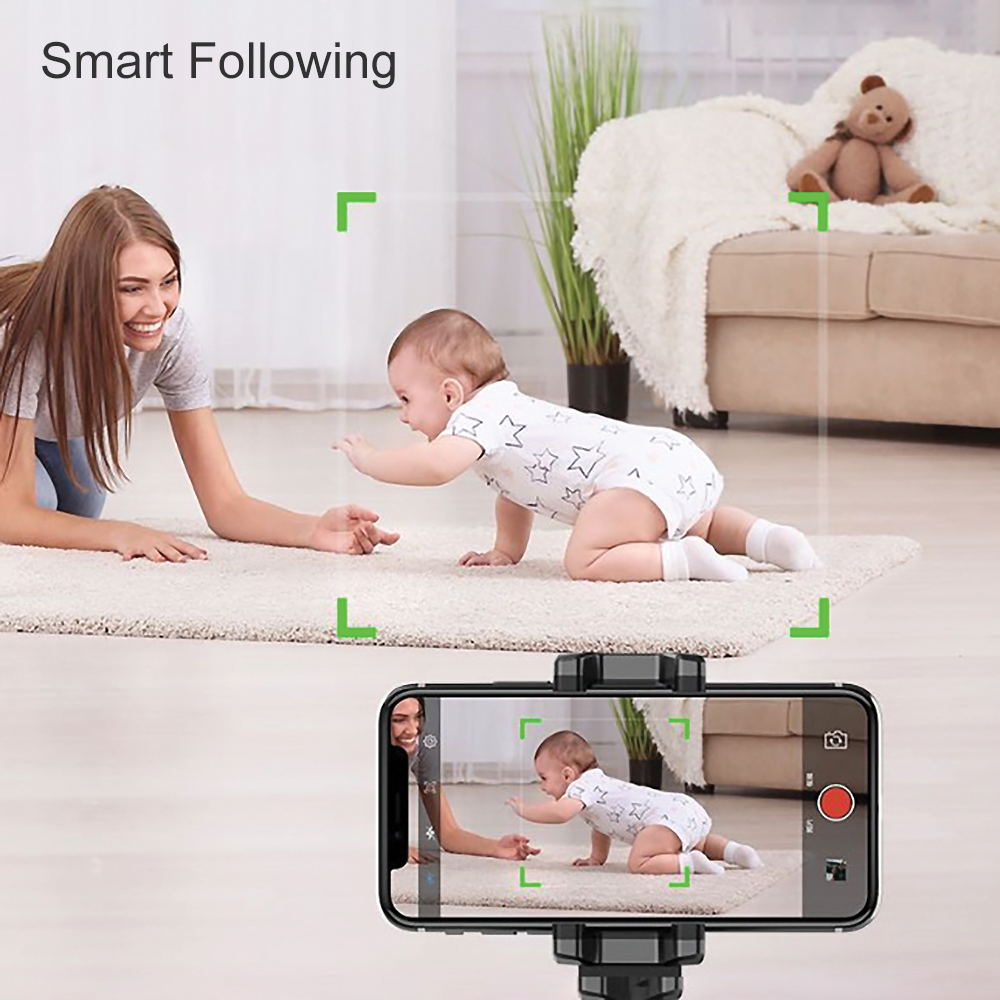 Apai Genie Smartphone Selfie Shooting Gimbal 360 Object Auto Tracking Phone Holder Selfie Stick for Vlog Video tiktok Youtube Live