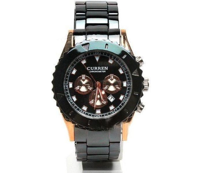 Curren 8004 Analog Curren Watch For Men - Black