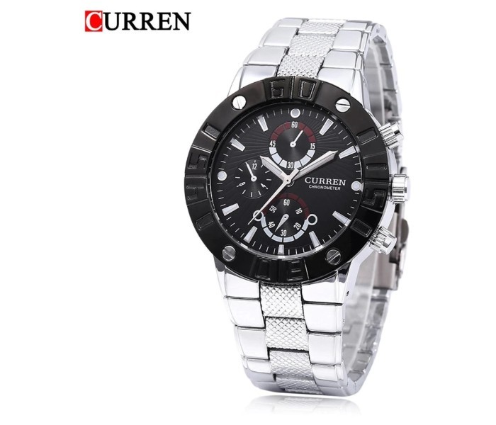 Curren 8006 Men's Luminous Analog Watch 8006 - Black