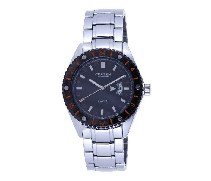 Curren 8068 Wrist Curren Watch For Men - Silver