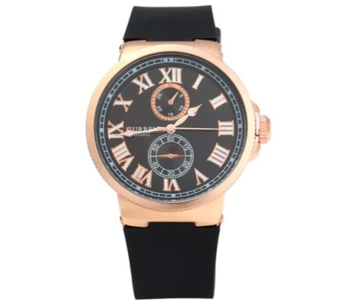 Curren 8160 Quartz Analog Curren Watch For Men - Black And Gold