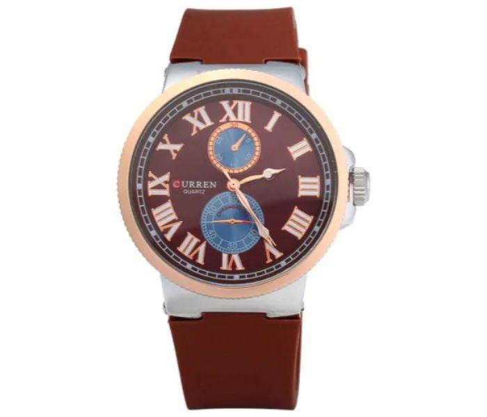 Curren 8160 Quartz Analog Curren Watch For Men - Brown