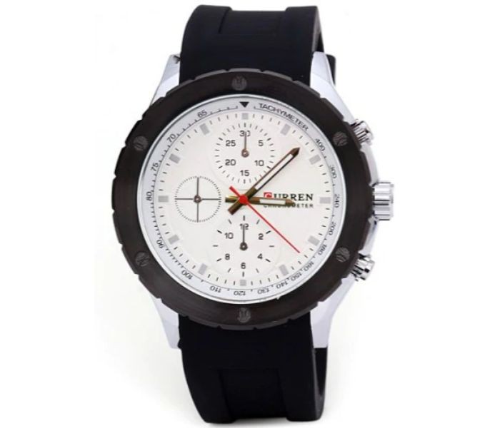 Curren 8165 Analog Quartz Curren Watch For Men - Black And White