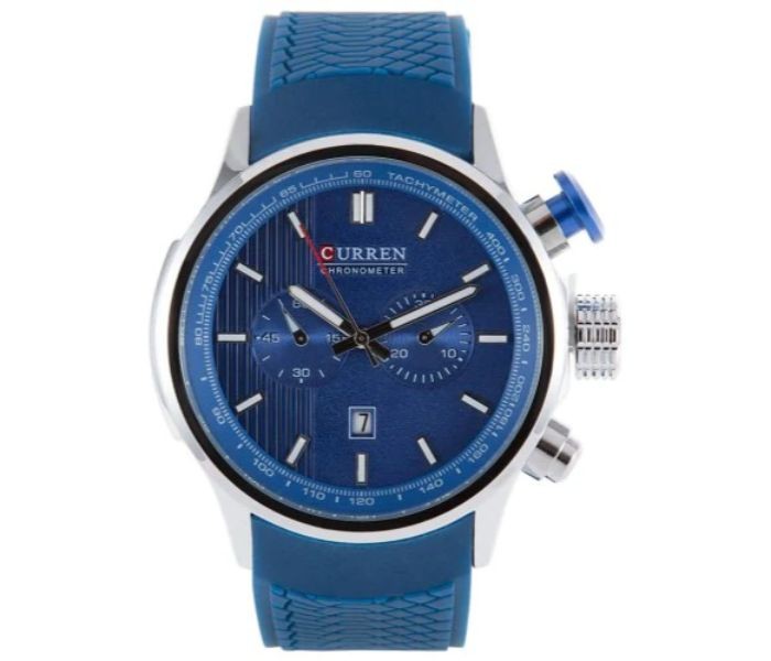 Curren 8175 Casual Analog Quartz Curren Watch For Men - Blue