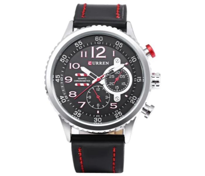 Curren 8179 Casual Analog Quartz Curren Watch For Men - Black And White