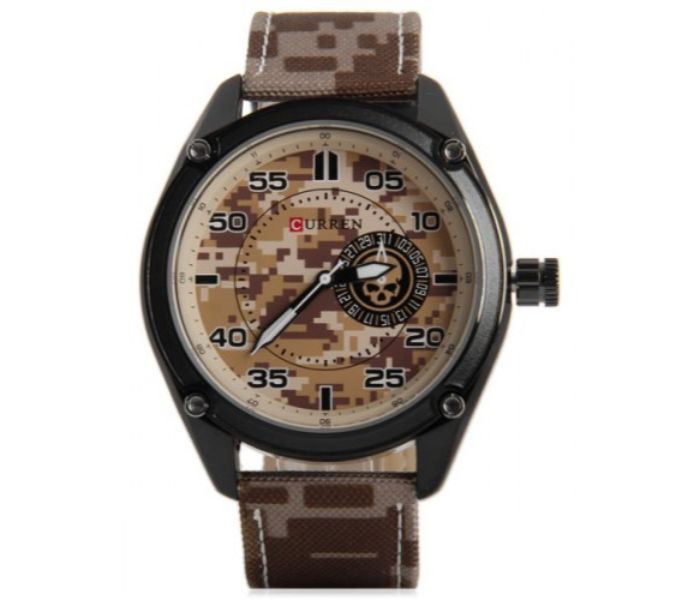 Curren 8183 Analog Curren Watch For Men - Brown