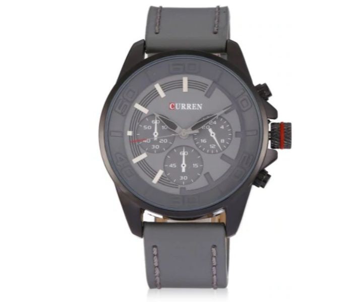 Curren 8187 Casual Analog Quartz Curren Watch For Men - Grey