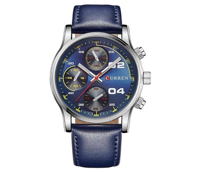 Curren 8207 Casual Analog Quartz Curren Watch For Men - Blue