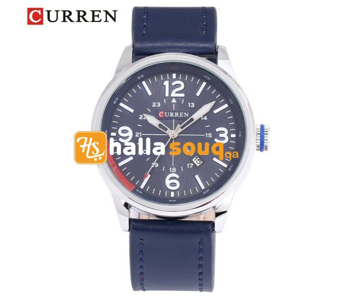 Curren 8215 Business Style Quartz Curren Watch For Men - Navy Blue