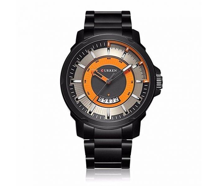 Curren 8229 Men's Waterproof Casual Analog Watch - Black