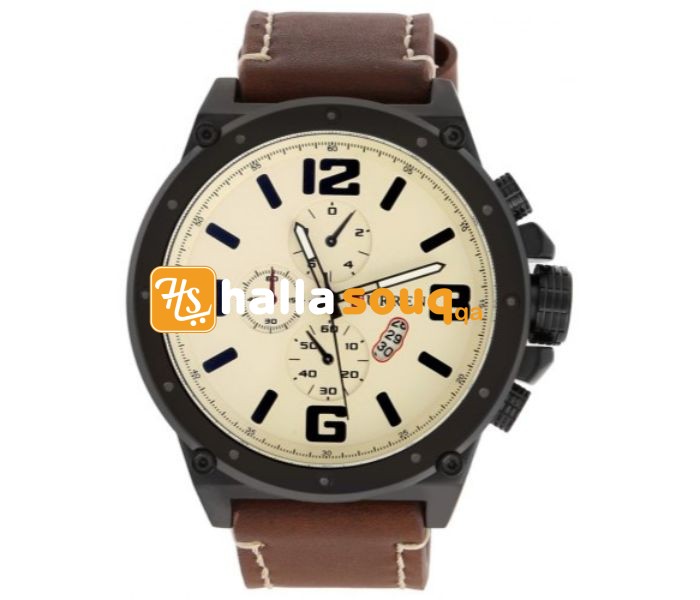 Curren 8230 Fashion Quartz Curren Watch For Men - Brown And Beige