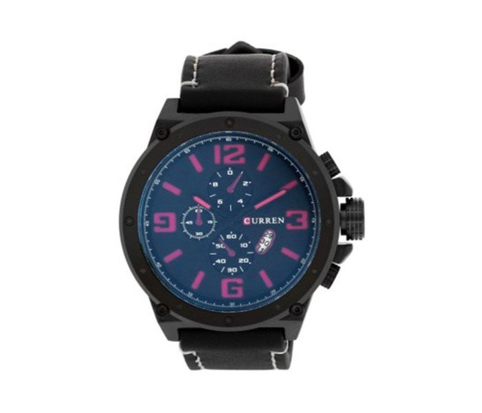 Curren 8230 Men's Quartz Analog Watch - Black