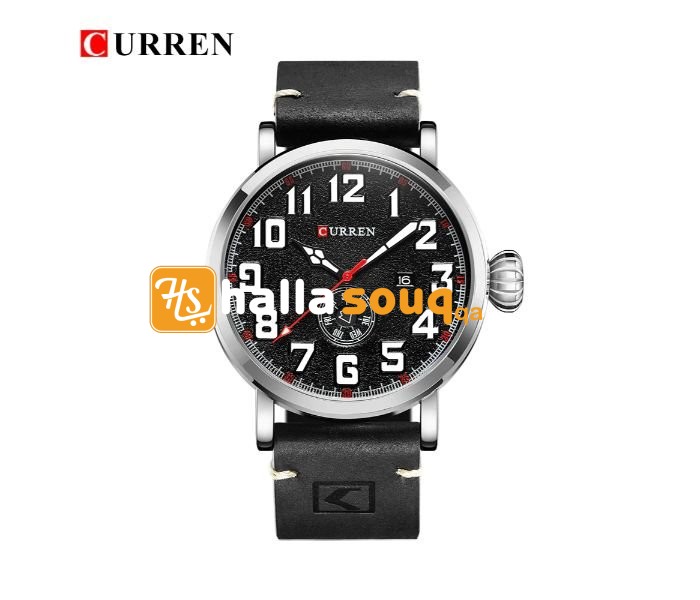 Curren 8232 Luxury Military Quartz Curren Watch For Men - Black