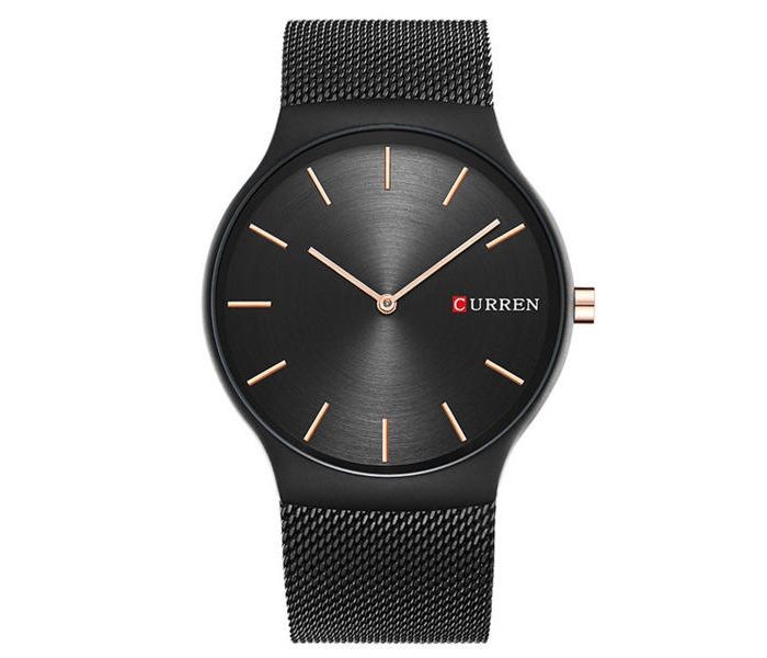 Curren 8256 Luxury Quartz Wrist Curren Watch For Men - Black