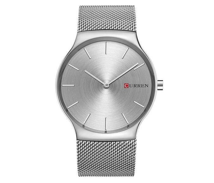 Curren 8256 Luxury Quartz Wrist Curren Watch For Men - Silver