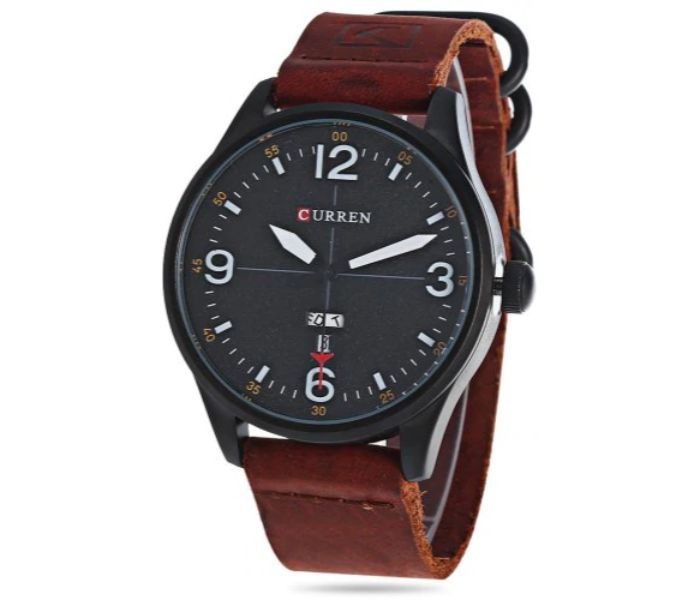 Curren 8265 Quartz Curren Watch For Men - Black And Brown