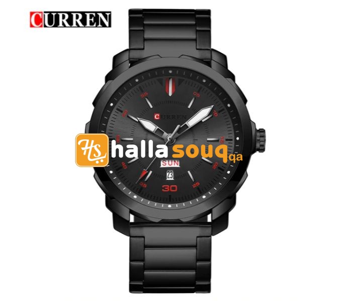 Curren 8266 Quartz Curren Watch For Men Black Price in Qatar and Doha hallaSOUQ.qa