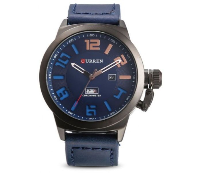 Curren 8270 Analog Quartz Curren Watch For Men - Blue