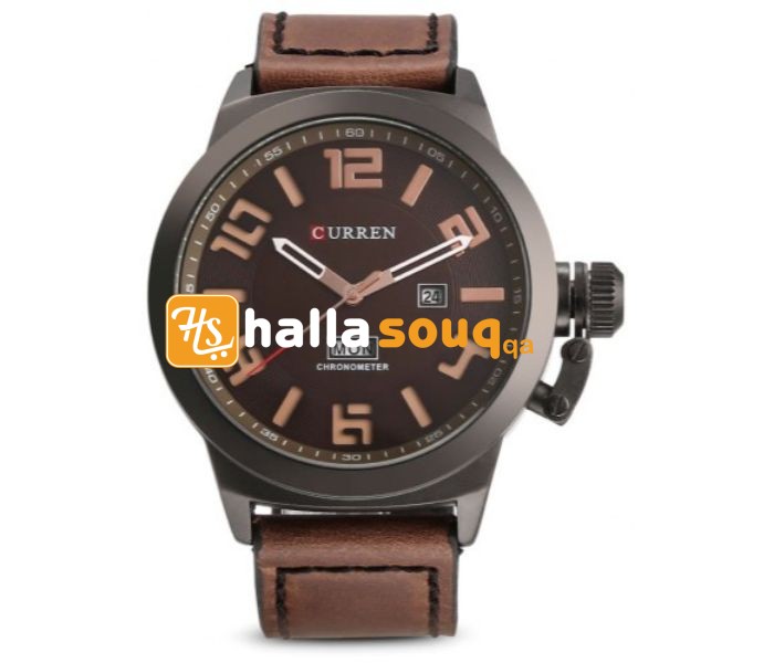 Curren 8270 Analog Quartz Curren Watch For Men - Brown