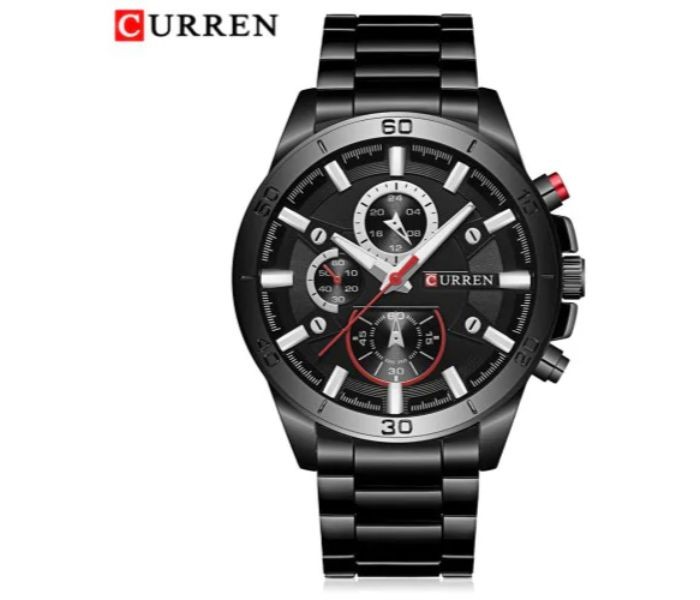 Curren 8275 Analog Business Curren Watch For Men - Black