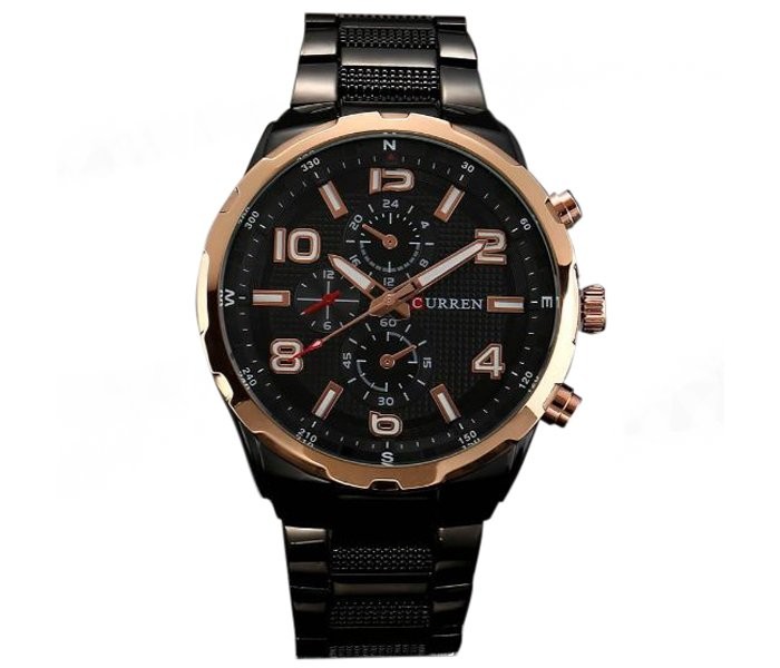 Curren 8276 Fashion Quartz Curren Watch For Men - Black