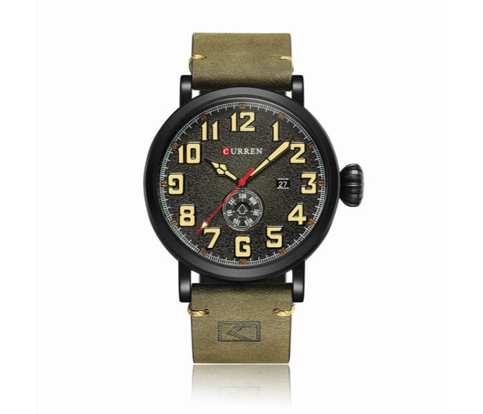 Curren 8283 Luxury Quartz Wristwatch For Men Green and Black