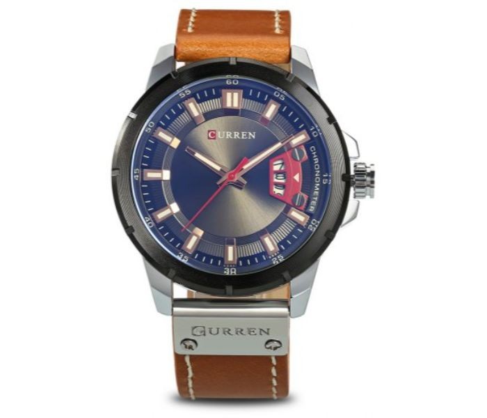 Curren 8284 Analog Quartz Curren Watch For Men - Brown