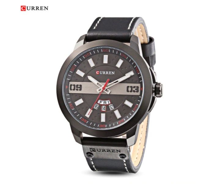 Curren 8286 Business Quartz Curren Watch For Men - Black