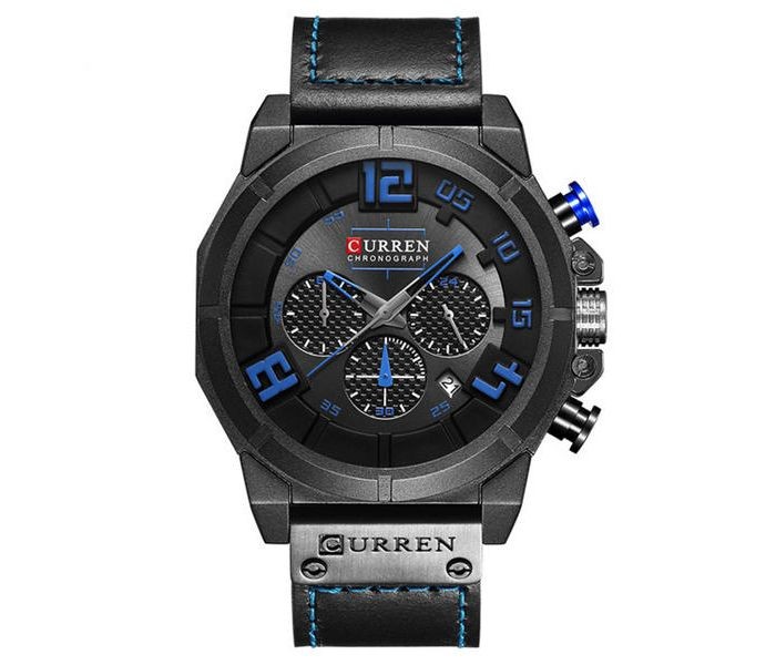 Curren 8287 Chronograph Curren Watch For Men - Black And Blue