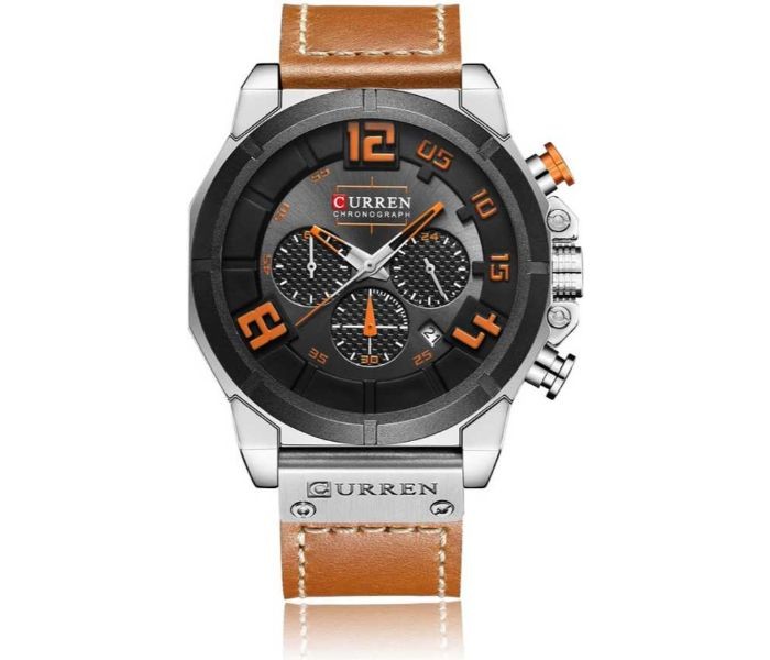 Curren 8287 Chronograph Curren Watch For Men - Black And Brown