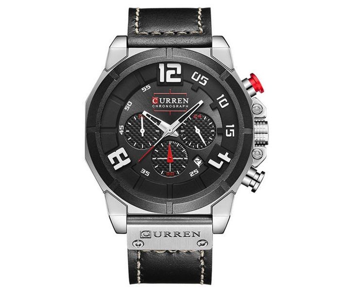 Curren 8287 Chronograph Curren Watch For Men - Black And White