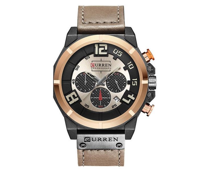 Curren 8287 Chronograph Curren Watch For Men - Brown And Grey