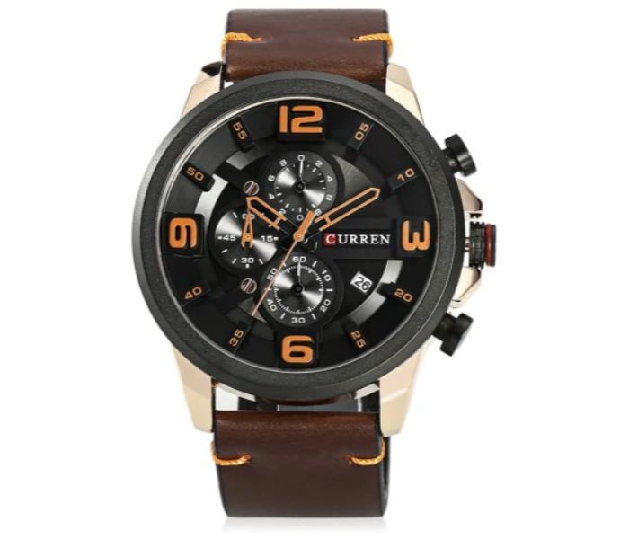 Curren 8288 Chronograph Curren Watch For Men - Black And Brown