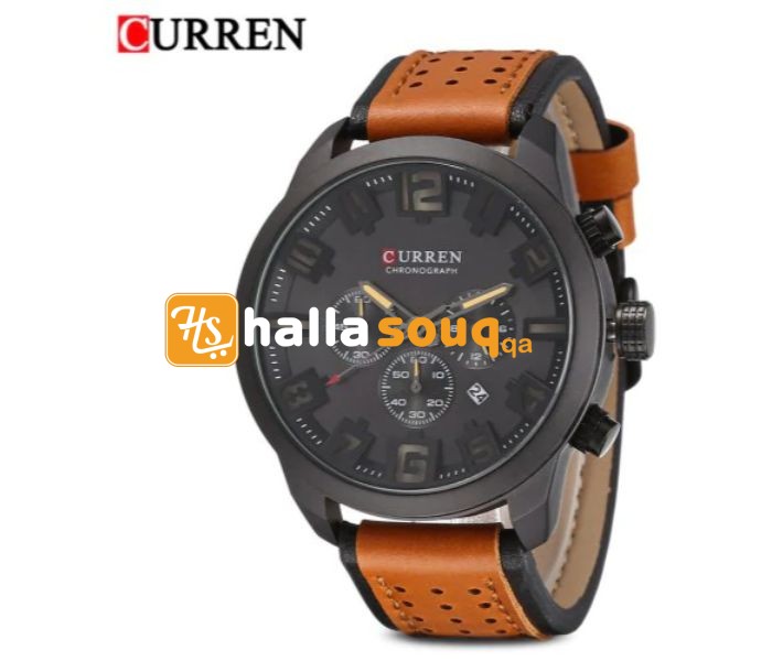 Curren 8289 Chronograph Curren Watch For Men - Black And Brown