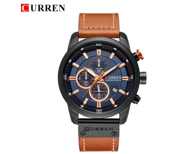 Curren 8291 Analog Sports Curren Watch For Men - Blue And Black