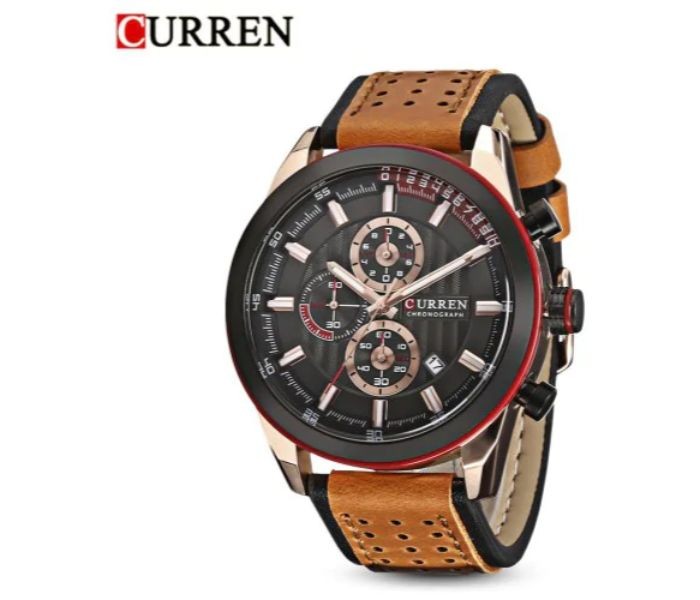 Curren 8292 Analog Quartz Curren Watch For Men - Black