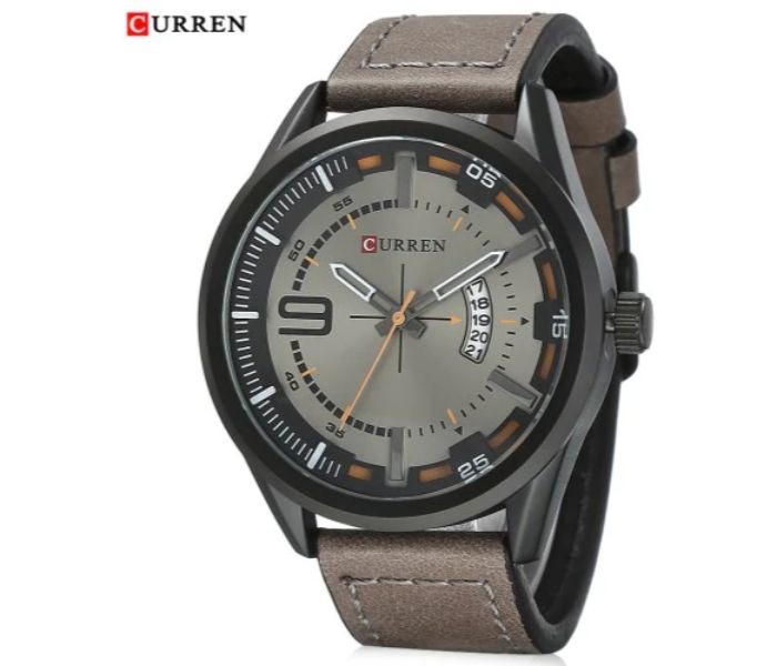 Curren 8295 Analog Quartz Curren Watch For Men - Grey