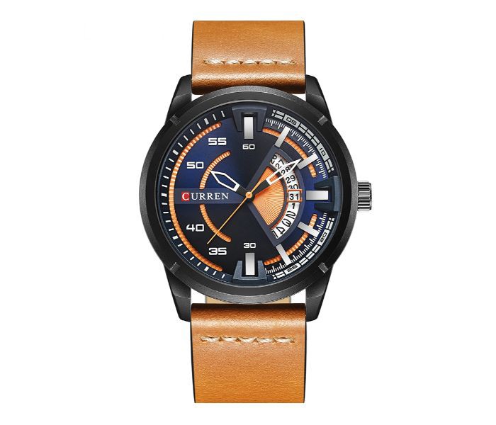 Curren 8298 Casual Analog Curren Watch For Men - Brown