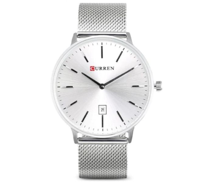 Curren 8302 Stainless Steel Analog Quartz Curren Watch For Men - Silver