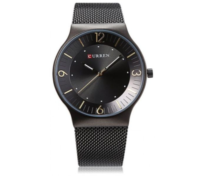 Curren 8304 Casual Quartz Curren Watch For Men - Black