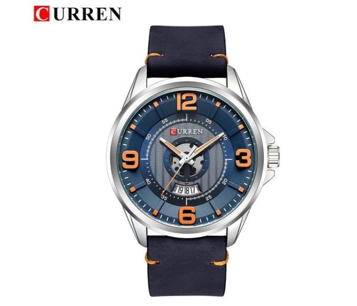 Curren 8305 Fashion Quartz Curren Watch For Men - Black and Blue