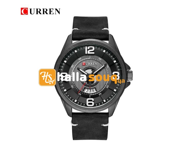 Curren 8305 Fashion Quartz Curren Watch For Men - Black