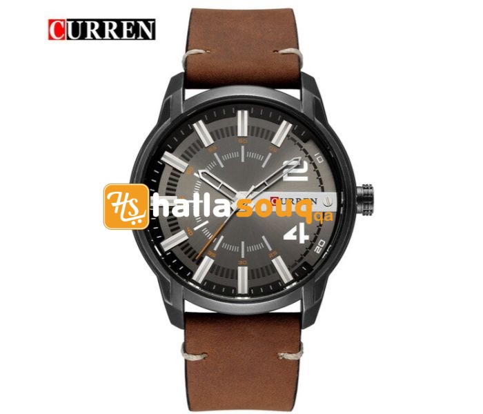 Curren 8306 Fashion Sport Curren Watch For Men - Brown