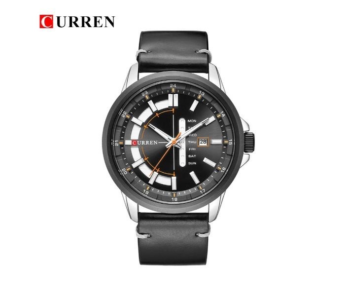 Curren 8307 Luxury Quartz Curren Watch For Men - Black