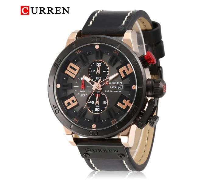 Curren 8312 Analog Quartz Curren Watch For Men - Black