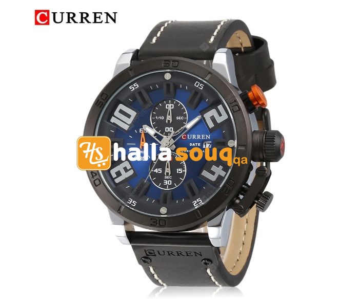 Curren 8312 Analog Quartz Curren Watch For Men - Blue