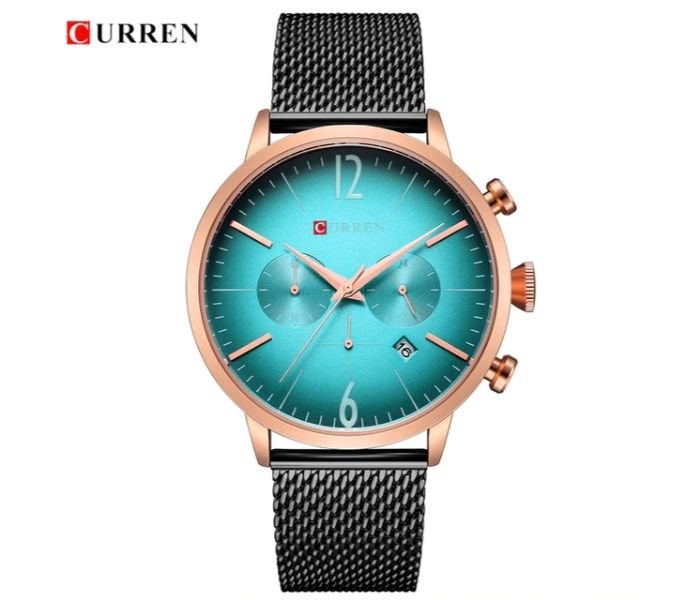 Curren 8313 Luxury Quartz Curren Watch For Men - Black And Green