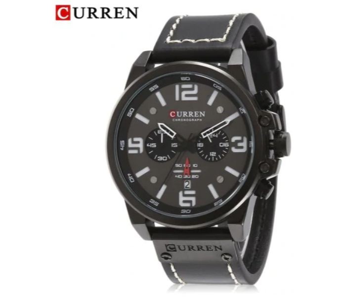 Curren 8314 Luxury Military Sport Curren Watch For Men - Black