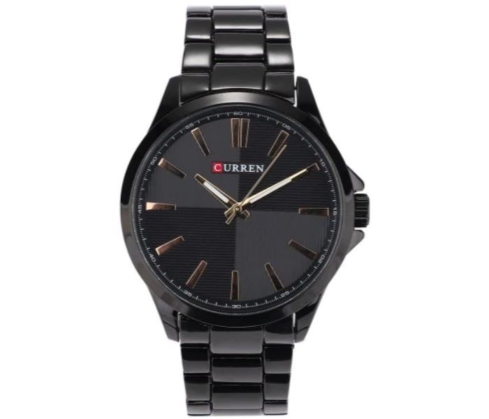 Curren 8320 Waterproof Quartz Curren Watch For Men - Black