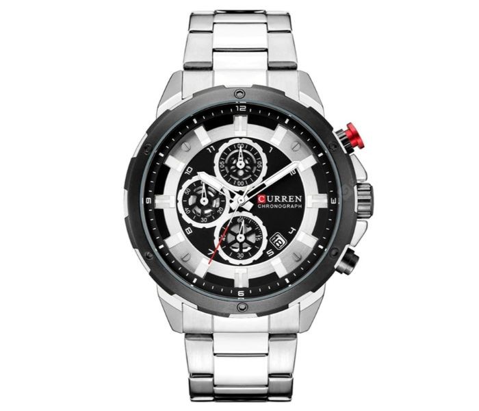 Curren 8323 Stainless Steel Analog Curren Watch For Men - Grey And Black